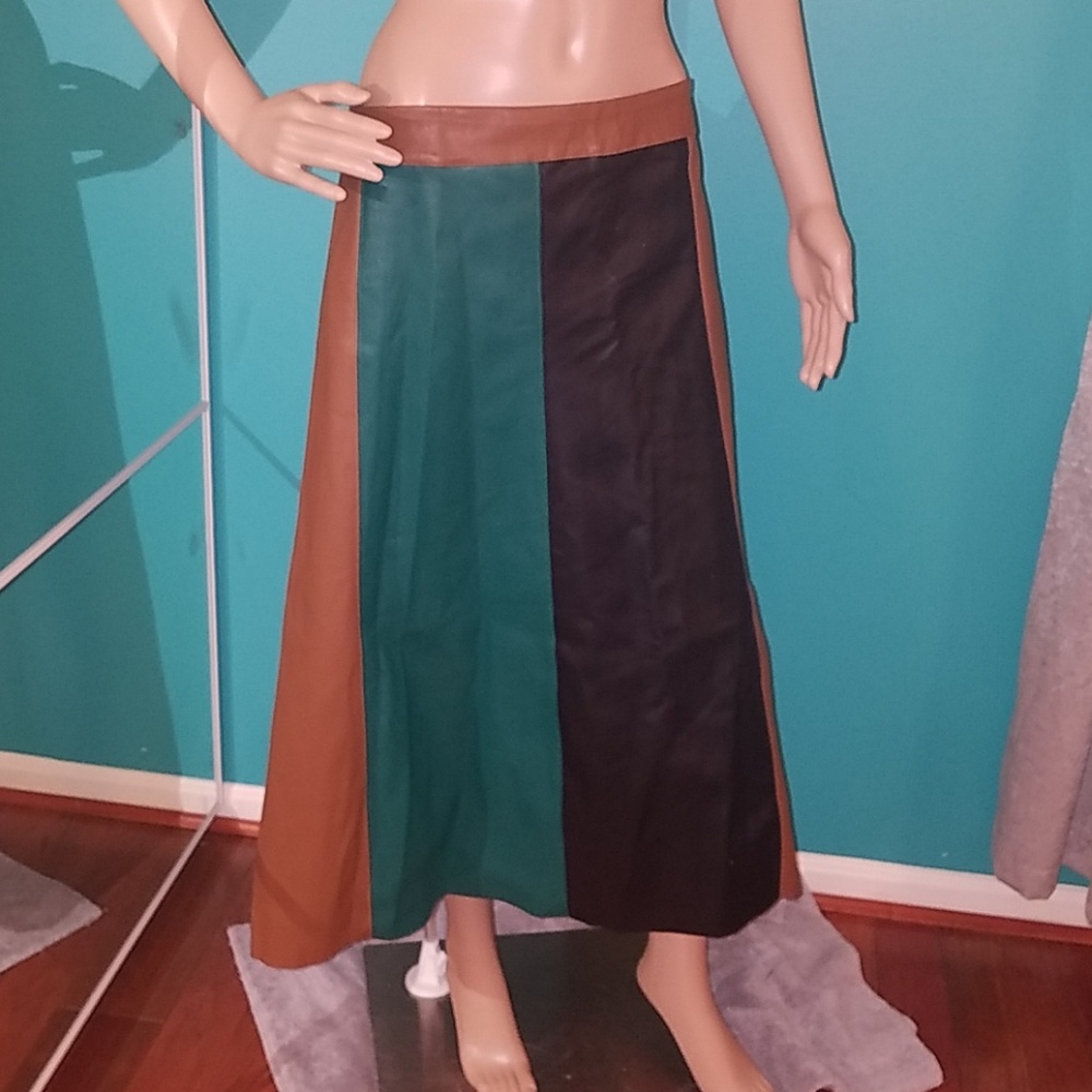 Faux Leather Skirt